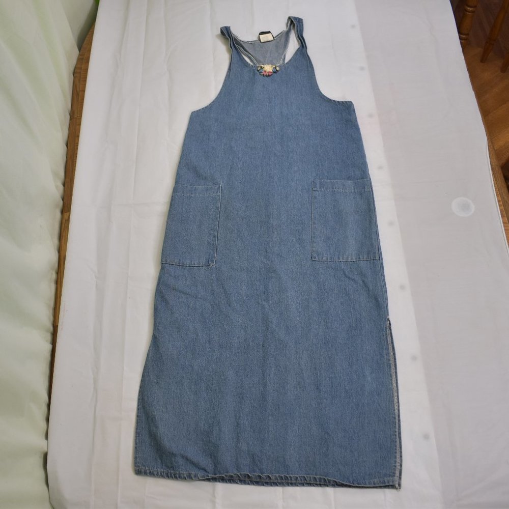 90s  Denim Overalls/Coveralls Sweet Soda Women's 16 Made in USA Vintage